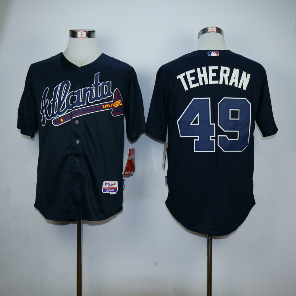 Men Atlanta Braves #49 Teheran Blue MLB Jerseys->atlanta braves->MLB Jersey